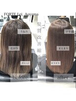 フォルテレイ 青山(FORTE Lei)&nbsp;【FORTE 青山/表参道】 自社開発 プラチナ縮毛矯正、ストレート