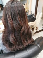 ラグヘアー(RAG HAIR) 外ハネロングスタイル
