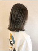 【Lien 松尾】ナチュラルバレイヤージュ 外はねボブ