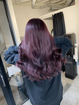 ラフ 難波店(LAFF) #黒髪#ボブルフ#ネビージュ#小顔#ワンレン