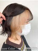 SNSでバズり中！！インナーカラー×ボブでオシャレ女子♪#美容室