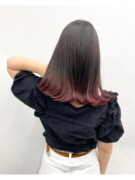 シエスタ バイ アンブルリュクス(siesta by amble luxe) レッドバイオレットグラデ