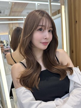 アフロートリノ(AFLOAT Leino) 大人可愛い韓国くびれヘア　レイヤーカット　似合わせ顔まわり#