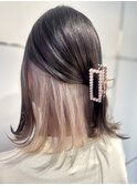 韓国/斜めバング/シルキーベージュ/セクションカラー[浦和]