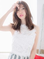 アルバハナレ 横浜(αlba HANARE)&nbsp;関内/髪質改善/かきあげバング×大人エアリーミディ♪a