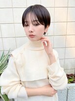 ソーコ 渋谷(SOCO) 大人ショートボブ丸みショートカットマッシュショート前髪あり