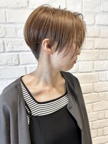 モリオ フロム ロンドン 成増店 【morio成増/ムラマツ】前髪なしベージュハンサムショート