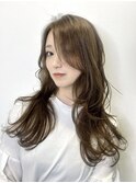 ブリーチなし ブラウンベージュ ダブルカラー