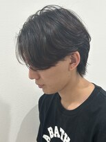 ヒュイル バイ ニアウ(Hwyl by Niau) メンズマッシュセンターパートスパイラルパーマニュアンスパーマ