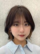 サンド 池袋(sand)&nbsp;くびれボブ/レイヤーボブ/イヤリングカラー/アッシュグレージュ