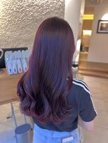 ビーチ(BEACH)&nbsp;ラベンダーピンクブリーチなしカラーカシスピンクロングレイヤー