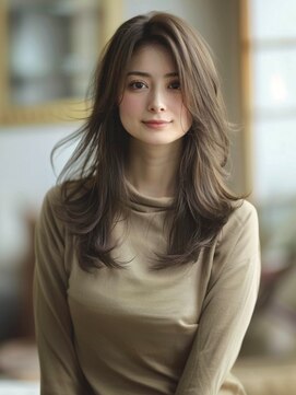 アルトリスト(Altruist Aging×HAIR&SPA) ★ダークアッシュ大人ガーリーボブ着物ミディアムレイヤーカット