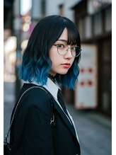 オリノ(olino) 【olino】艶ハイトーン20代30代☆ブルーグラデーション