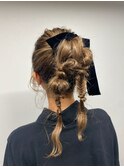 結婚式ヘアセット♪