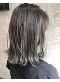 外ハネグレージュ☆小顔