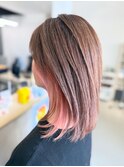 インナーカラーピンク/インナーカラー/イヤリングカラー