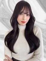 サロンドルテラ (Salon de Lutella) 【韓国ヘア】韓国レイヤーカット艶感ダークグレー
