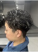 フェザーパーマ 刈り上げ ショート