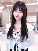 韓国レイヤー顔周りカット透明感カラー髪質改善艶髪シースルー