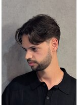 クフィア メンズヘアー カンポ 天王寺店(CUFFIA MEN'SHAIR CAMPO)&nbsp;ツーブロックセンター分けニュアンスパーマツーブロックマッシュ