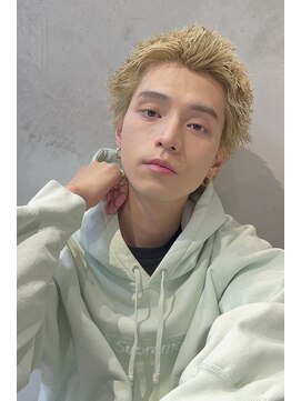 キャンバス バイ ネオリーブ 横浜西口(Canvas by neo.) 横浜★スパイキーショートメンズハイトーン