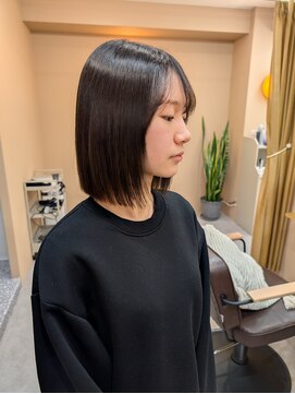 ムード(mood) premium髪質改善/髪質改善カラー/アッシュブラウン/オリーブ