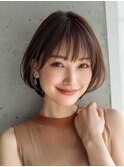 大人かわいい小顔ミディアム20代30代40代