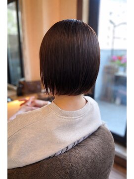 スノードロップ(SNOW DROP) 40代女性×ボブ×ノンジアミンカラー