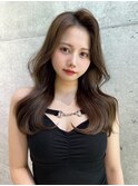 ダークブルー/小顔/ワンホンレイヤー/似合わせカット/顔周り