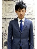 【ヨシザワ横浜】ビジネスツーブロック黒髪パーマビジカジ