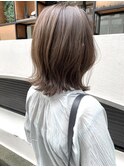 ブリーチなし【神戸三宮】赤味消し ミントアッシュ×外ハネボブ