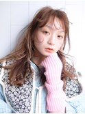 インナーカラーレイヤーカット_チェリーブラウン_69176