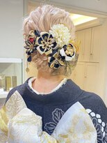 3128ヘアアレンジ成人式　卒業式　袴振袖　披露宴　結婚式
