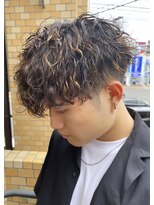 ニコ(nico...)&nbsp;メンズハイライト波巻きパーマ