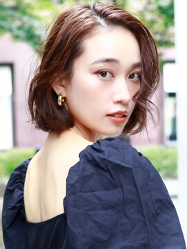 ラフィスヘアーギフト 堺東店(La fith hair gift) 【La fith】 かきあげ前髪×結べるボブ