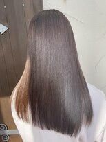 ラミール 学園店(lamiell) 髪質改善/スーパーロング/グレージュカラー/縮毛矯正