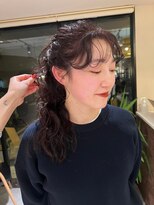 ルル 表参道(lulu.)&nbsp;暖色カラー/暖色/オレンジ/ピンク/ボブ/重めカット