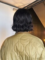 【福島 栞奈】ボブパーマ×地毛風カラー