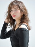 20代30代イメチェンこなれミディアンブレラカラーウェーブパーマ