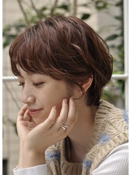 ファイブシーン アオヤマ(5SCENE AOYAMA) ゆるパーマショート秋ショート伸ばしかけナチュラルパーマ