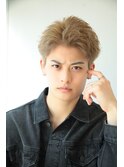 爽やかアップバングベリーショートツーブロック刈り上げ