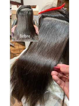 オルブライト(Albright) 低ダメージ縮毛矯正Beforeafter