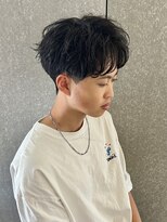 ニアウ 太田店(Niau)&nbsp;メンズナチュラルマッシュシースルーバング緩めスパイラルパーマ