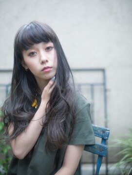 エーバイフー 江坂店(A BY WHO) A BY WHO江坂/リラックスカール/厚めバング/透明感カラー