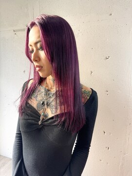 ヘアーワークス ヘルム 渋谷店(HAIR WORKS HELM) 【HELM渋谷】ワインパープル