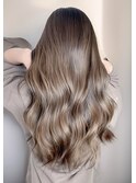 ツヤ髪ロング/ハイライト/ベージュ/20代30代40代