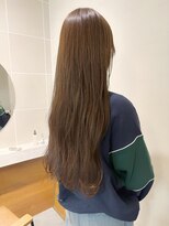 カサネ(KASANE)&nbsp;オリーブベージュ　スーパーロング　ゆるふわ　赤味消しカラー