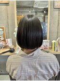 20代30代ナチュラルくびれボブ毛先パーマ艶感結べるボブ