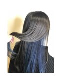 大人かっこいグレージュ×インナーブルージュ
