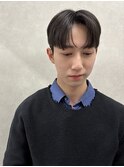韓国メンズカットダウンパーマ/コンマバングセンターパート